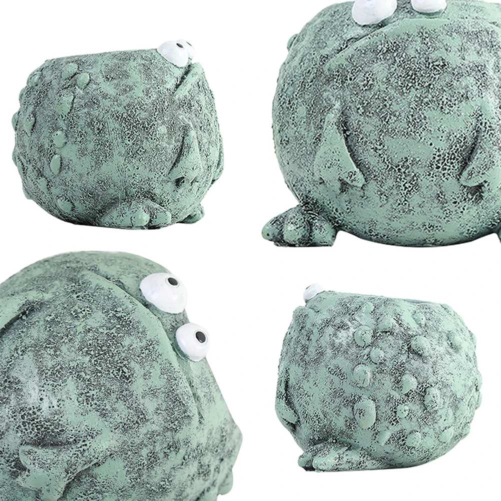 الكرتون الضفدع زهرة الحاويات الراتنج لطيف الضفدع وعاء عصاري صغير الضفدع زارع زخرفة للنباتات الداخلية