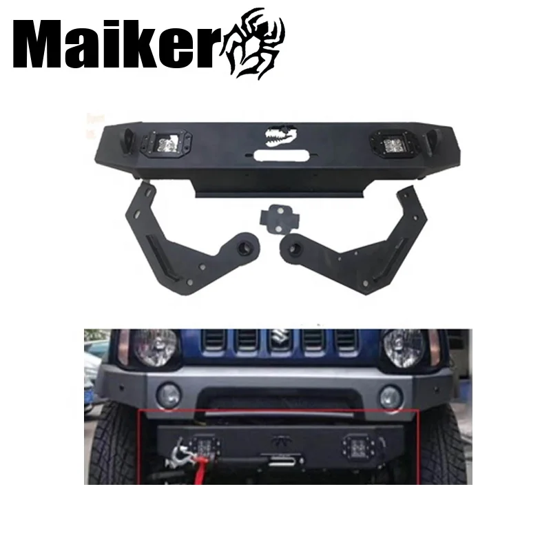 New types bumper for Suzuki Jimny 1998 up stubby bumper bar for Jimny 2007+ front bumper guard