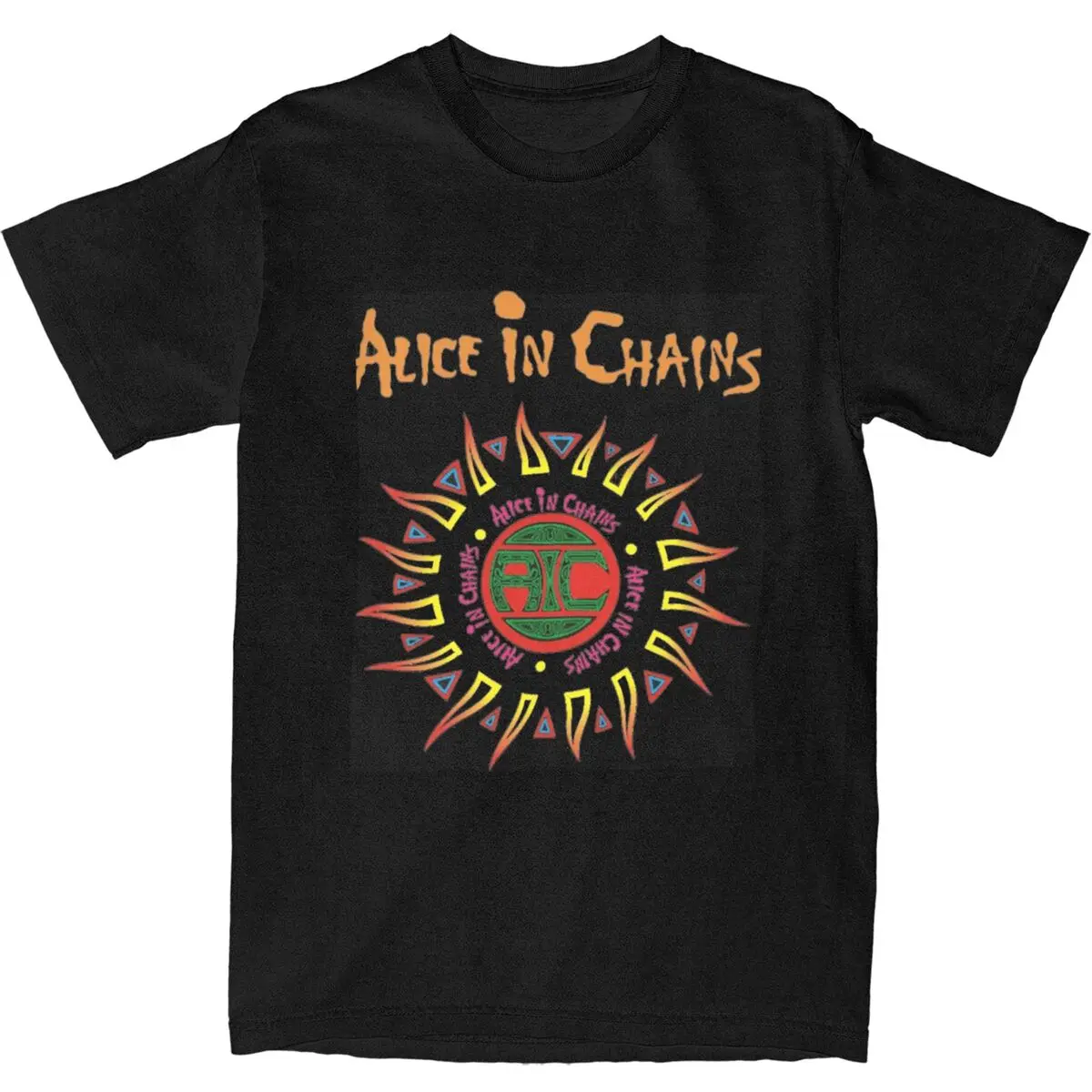 

Man T Shirt Alice In Chains Rock Music T Shirts Fashion Beach Tee Shirt Vintage Casual Cotton Tops Gift