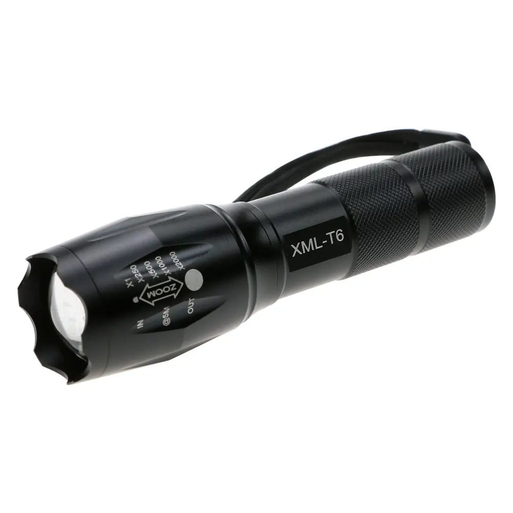 T6 LED Flashlight Portable Telescopic Tactical Torch Lanterna Tactical Flashlight Zoomable Waterproof Outdoor Camping Bike