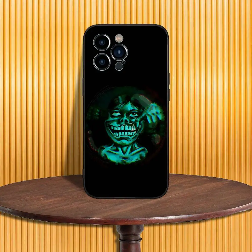 دخيل لا أنا لست حافظة هاتف بشري لهاتف آيفون 17,16,15,14,13,12,11,Pro,Max,Plus,X,XS,SE4,E,Mini,Soft Black Case