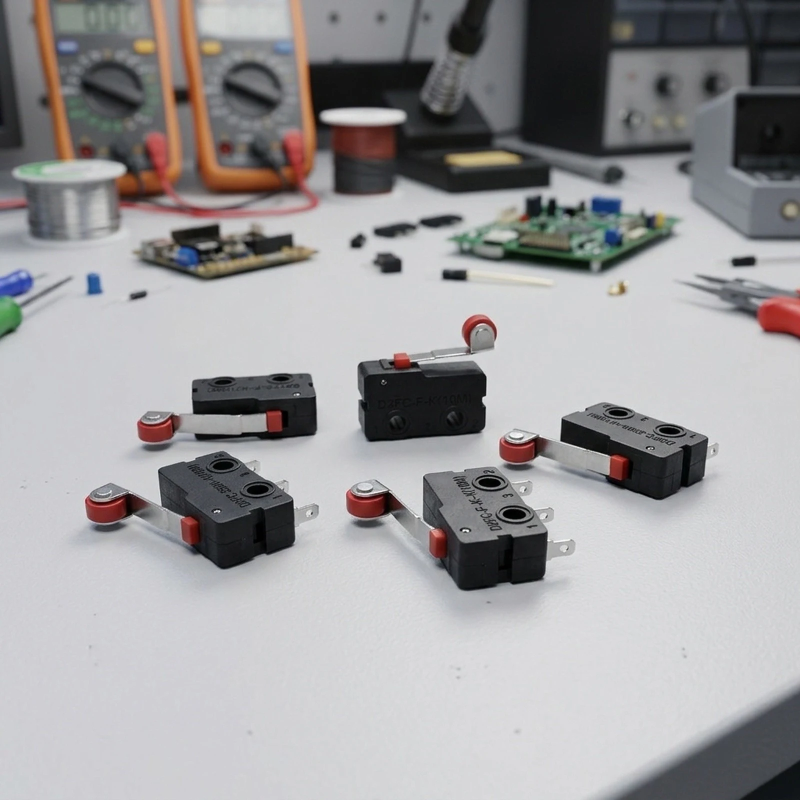 Small Limit Switch Travel Switch High Rated Voltage And Current Plastic Shell Small Pressing Power Wide Application Range