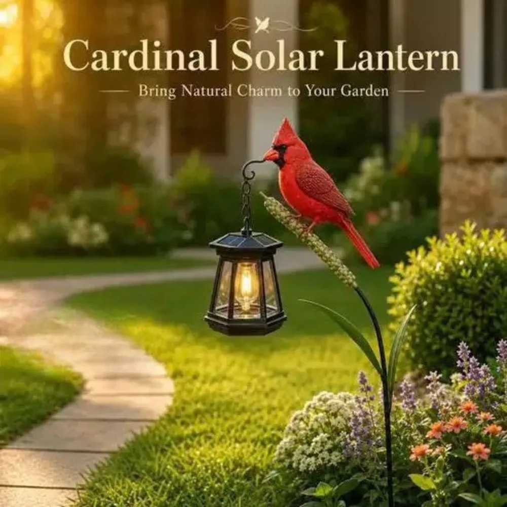 Red Decorative Lamp Vivid Beautiful Garden Yard Light Single Unit For Courtyard Outdoor Decoration Lighting Fixture