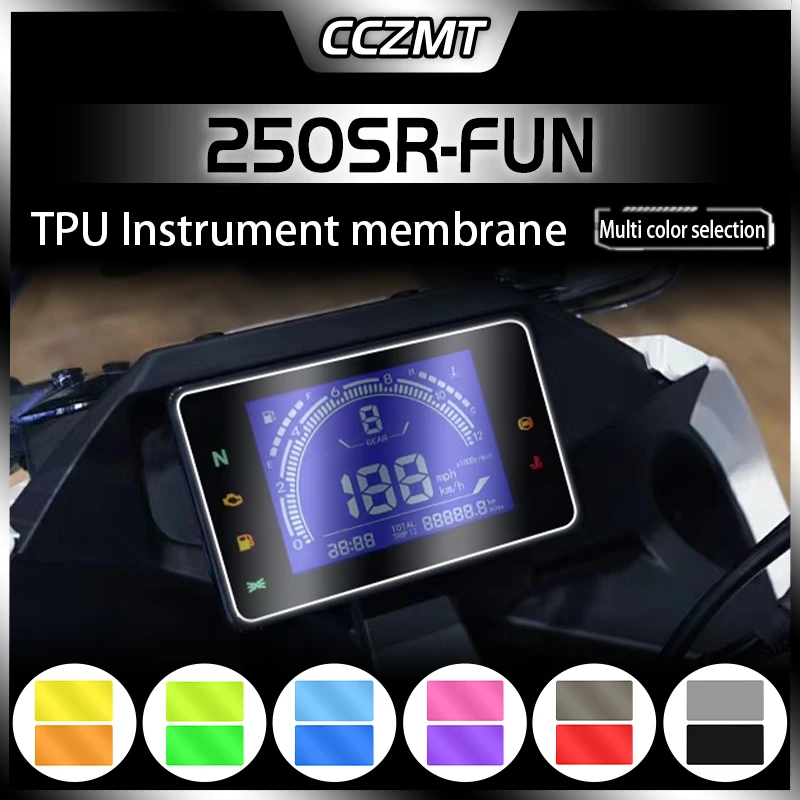 

For CFMOTO 250SR FUN 2023 Motorcycle Scratch Cluster Screen Dashboard Protection Instrument Film Accessories