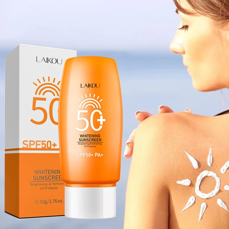 Whitening Sun Cream Facial Body Cosmetics Pre-Makeup Skin Care Rehydration Moisture Conceal Flaw Skin Quarantine Oil-Control 50g