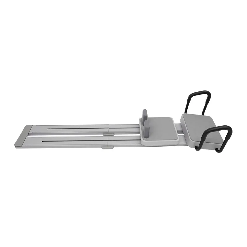 Pilates Board, Multi-Functional Pilates Ski Machine 4-in-1, 360° Rotating Rails Adjustable for Core Training Home Workout