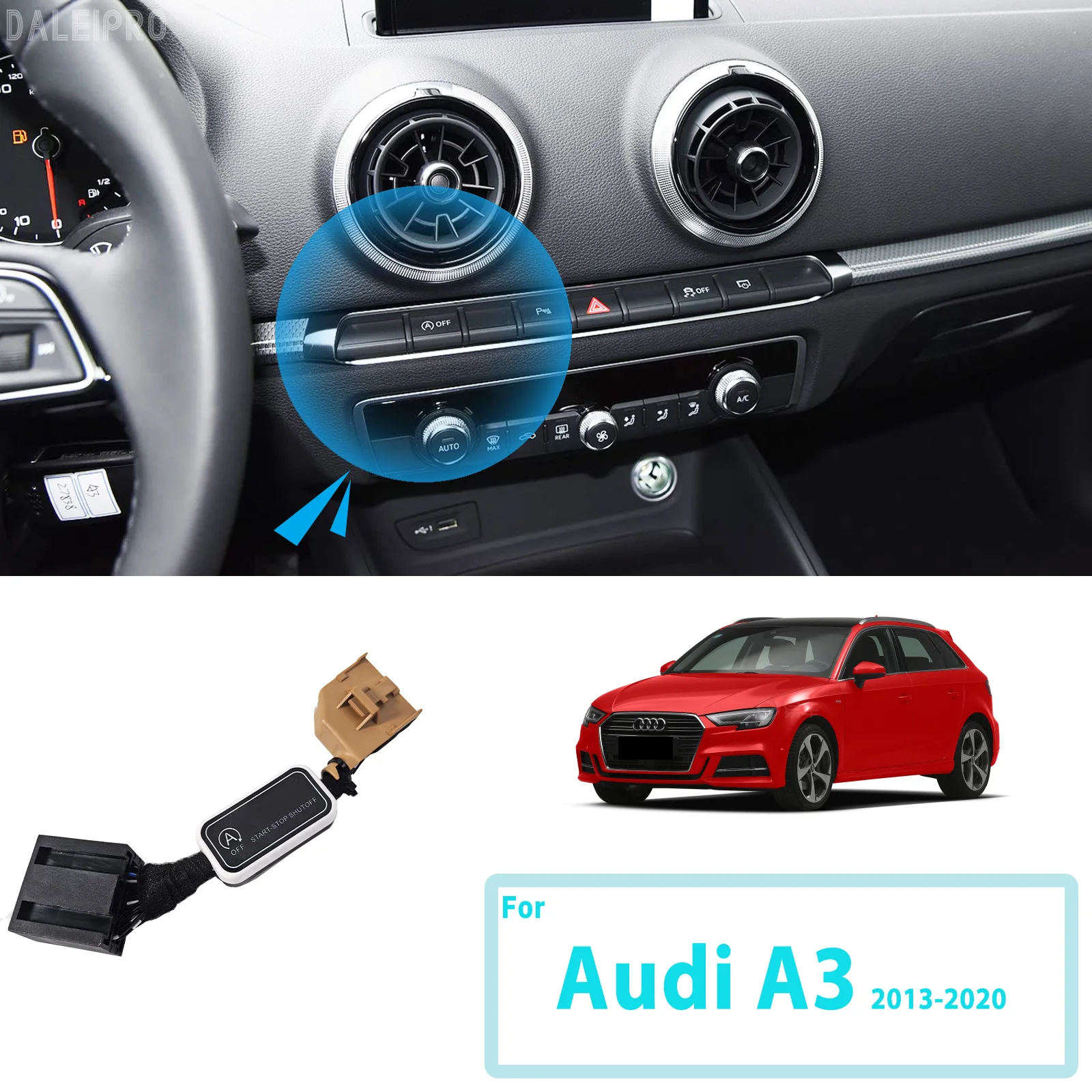 

Для Audi A3 S3 8V 2013-2018 2019 2020 Автоматическая система остановки и запуска двигателя, выключаемая интеллектуальная выключенная система автомобиля, автоматический запуск, остановка