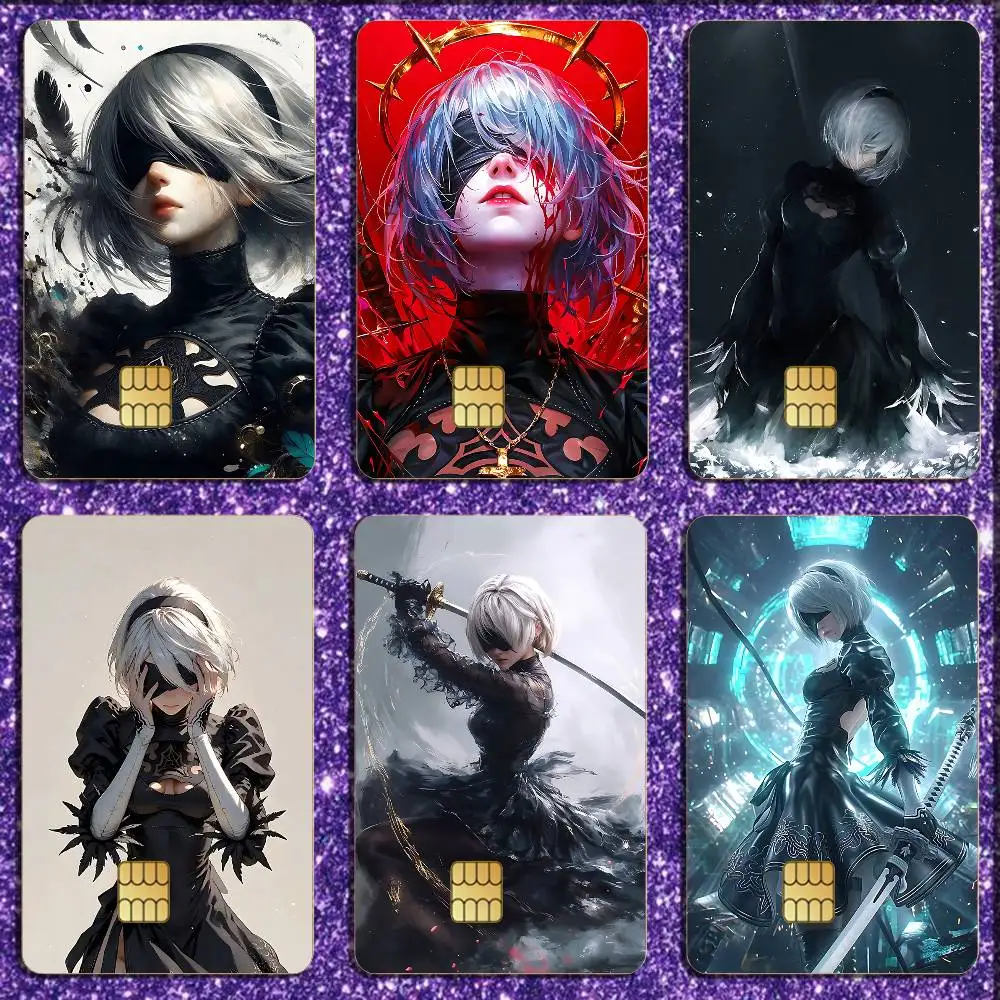 

Game Nier A-Automata 2B Credit Debit Bank Film Skin Sticker Front Cover