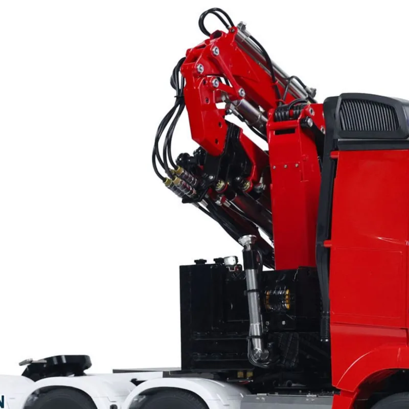 LESU 1/14 RC Tractor Truck Crane Truck 8x8 Metal Chassis Remote Control Cars Vehicle Sound Light System Model Toys THZH1807