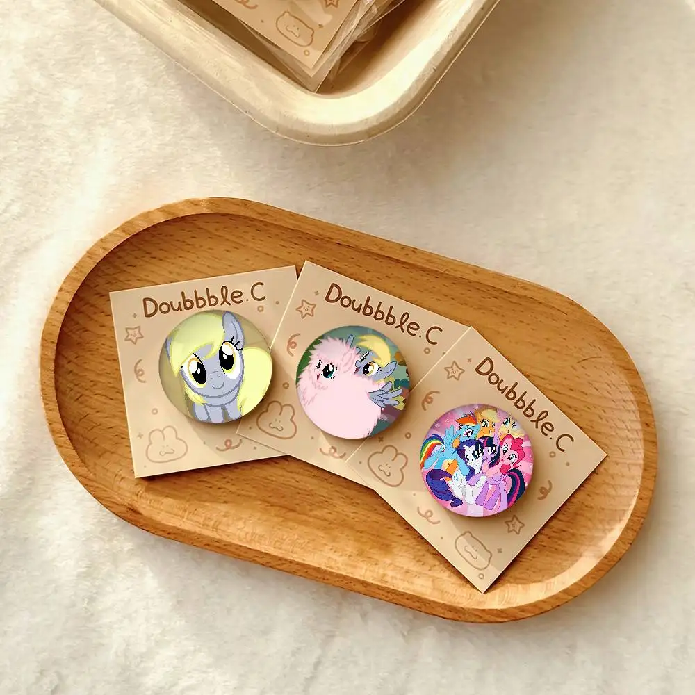 لطيف أنيمي بلدي L-little-P-ponyS Kawaii شارة دبابيس لصديق ، حقيبة الظهر ، الملابس ، اكسسوارات تحصيل ، هدية مجوهرات