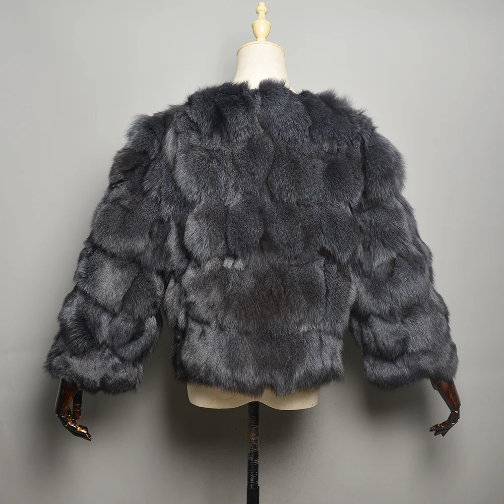 New Style 2024 Real Fur Coat 100% Natural Fur Jacket Female Winter Warm Leather Fox Fur Coat High Quality Fur Vest