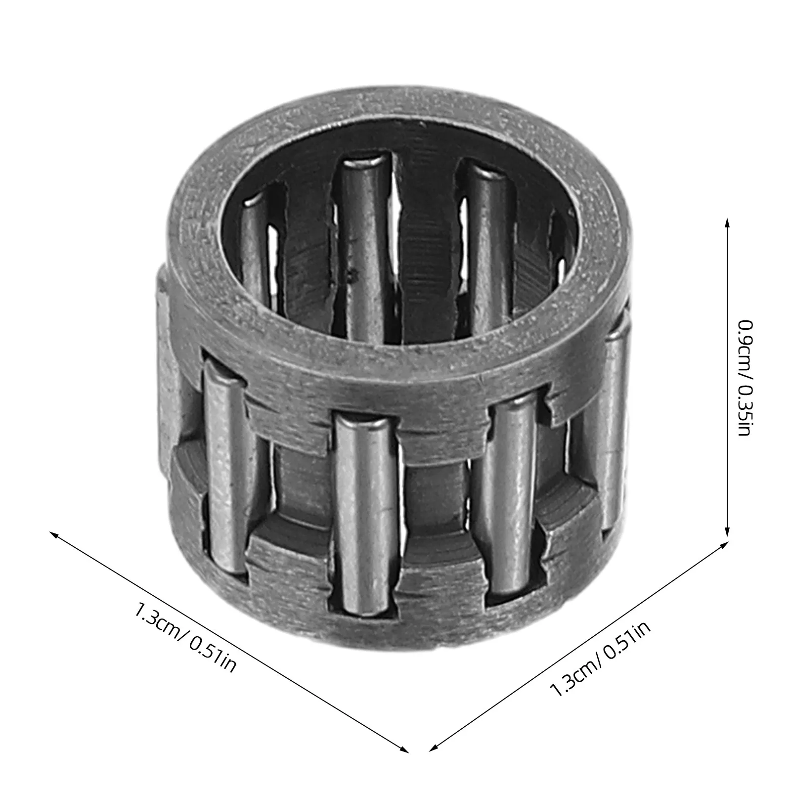 8Pcs Crankshaft Needle Roller Bearing Lawn Mower Piston Replacement for Brush Cutter Grass Trimmer Engine Parts 0.5x0.43