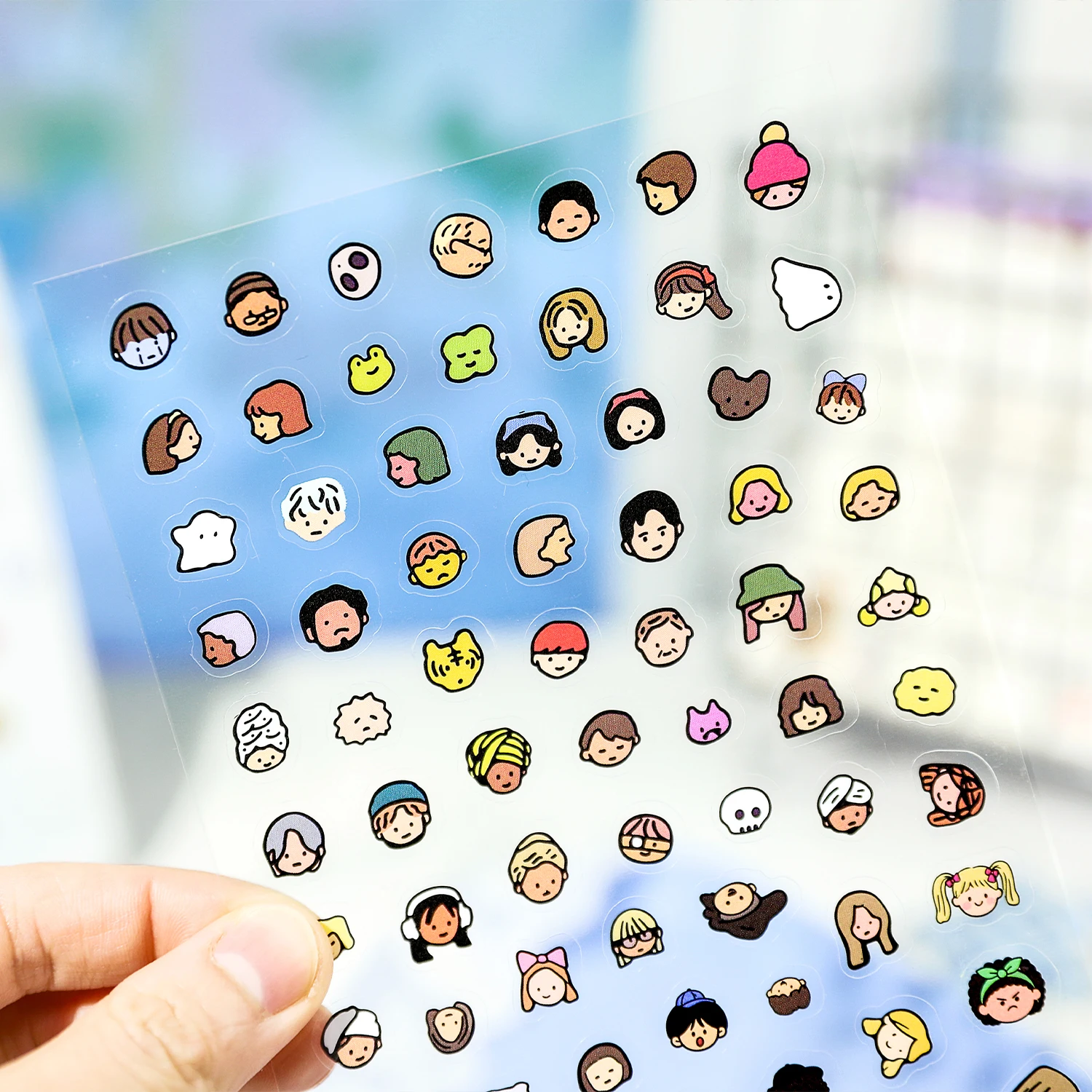 2/12pcs Colorful Small World Series Kawaii Cartoon Sticker DIY Scrapbooking Decor Journal Supplies Cute Stationery Sticke