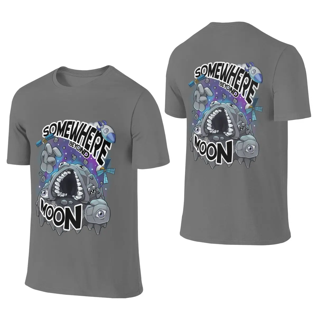 Mewgenics Man In The Moon Skin-Friendly Reversible T-shirt Business Casual Clean Surface T-shirt
