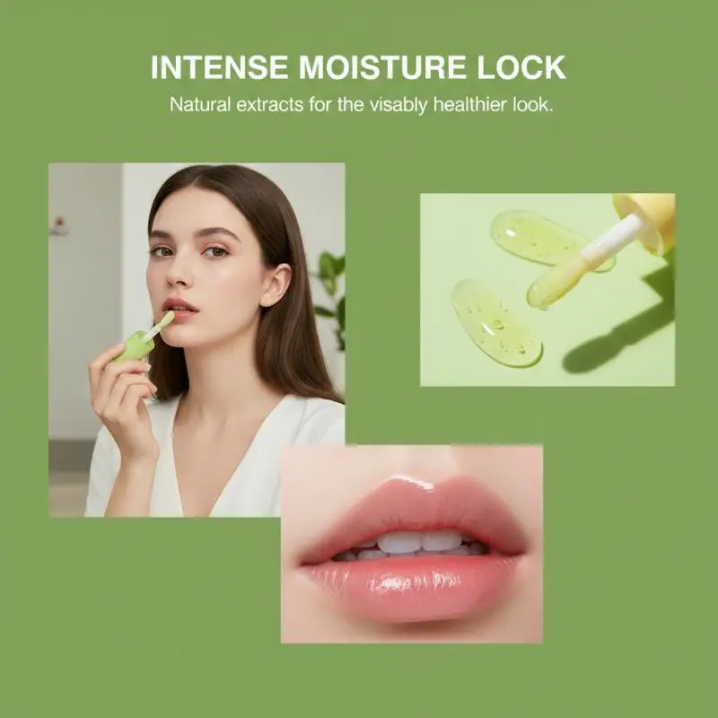 SADOER Fruit Lip Oil Avocado Anti-Dry Cracked Hydration Fall And Nourishing Moisturizing Winter Moisturizing Lipstick