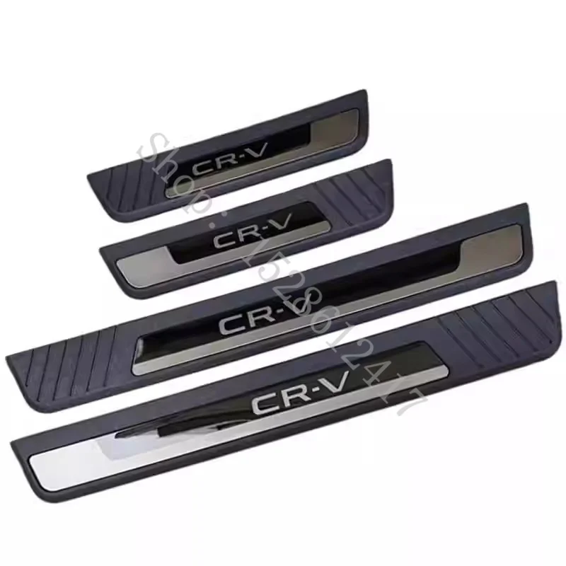 For Honda CR-V CRV 2023 2024 2025 Sill Scuff Plate Pedal Stainless Steel Pad Protection Guard Car Styling Accessory