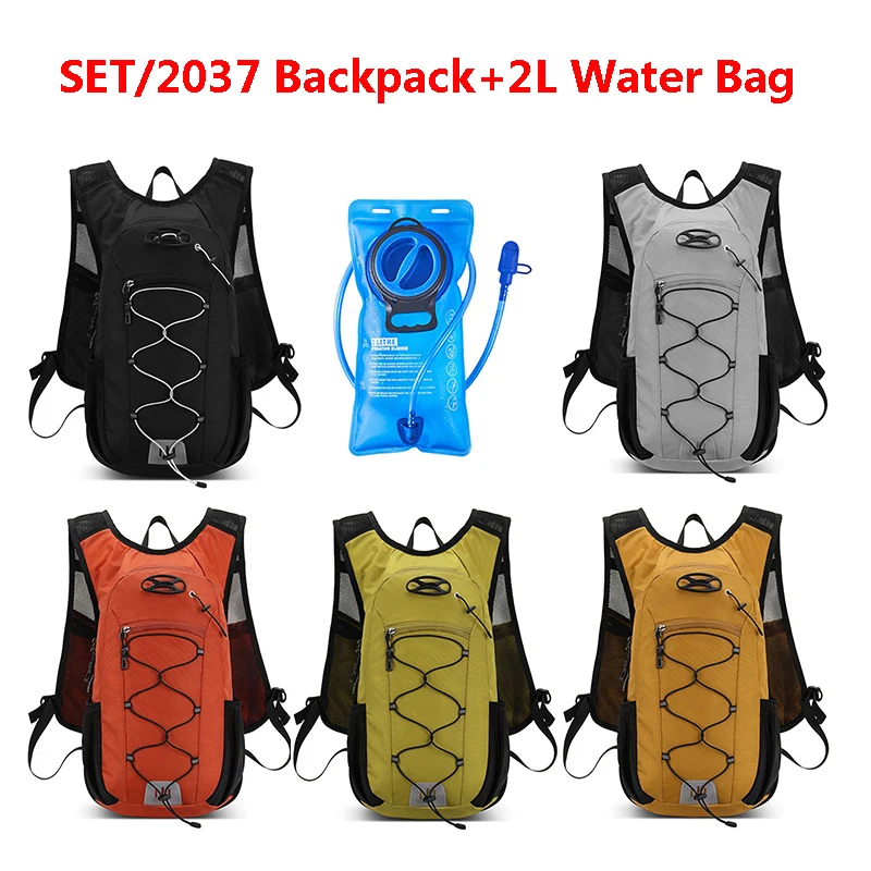 

Cycling Drinker Bag Backpack Set 2L EVA Water Bladder Pouch Rucksack Waterproof Hiking Water Bags Climbing Knapsack For Unisex