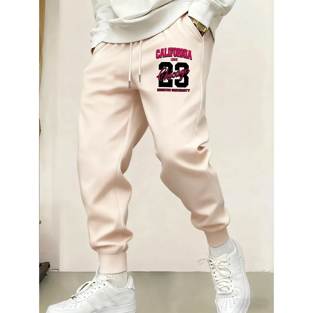 كاليفورنيا جامعة شيكاغو هيوستن يطبع رجل الموضة تنوعا السراويل الرباط الخريف Britches ركض Sweatpants غير رسمية #5