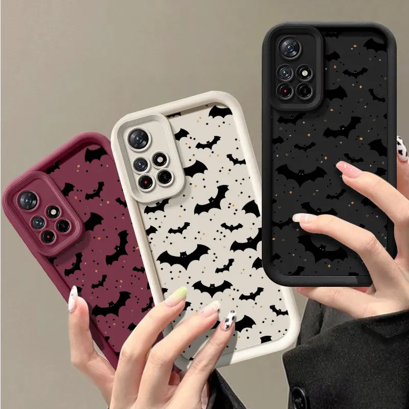 Funny Spooky Fashine Case For Redmi NOTE 10C 11 11T 12 12S 12C 13 13C A1 A2 A3 K40 K50 PRO PLUS 4G 5G Shockproof Soft Cover