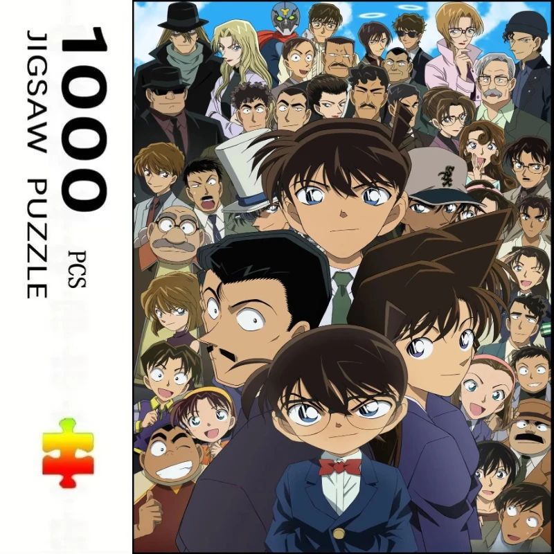 Adult Jigsaw Puzzle 1000 Pieces Puzzle Japanese Anime Detective Conan Paper Puzzle Decorative Painting Exercise Brain Thinking