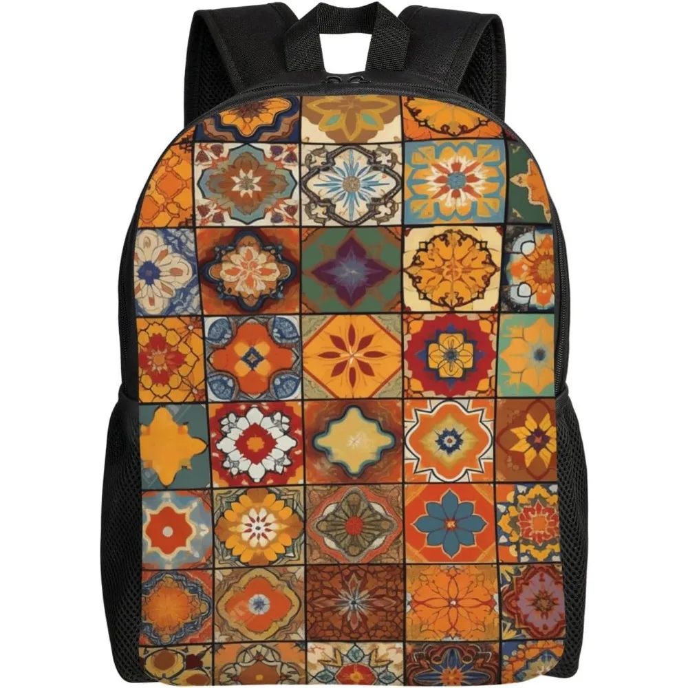 

Group Of Moroccan Geometric Laptop Backpack For Women Men College Backpack Work Business Computer Bag Lightweight Bookbag Teache