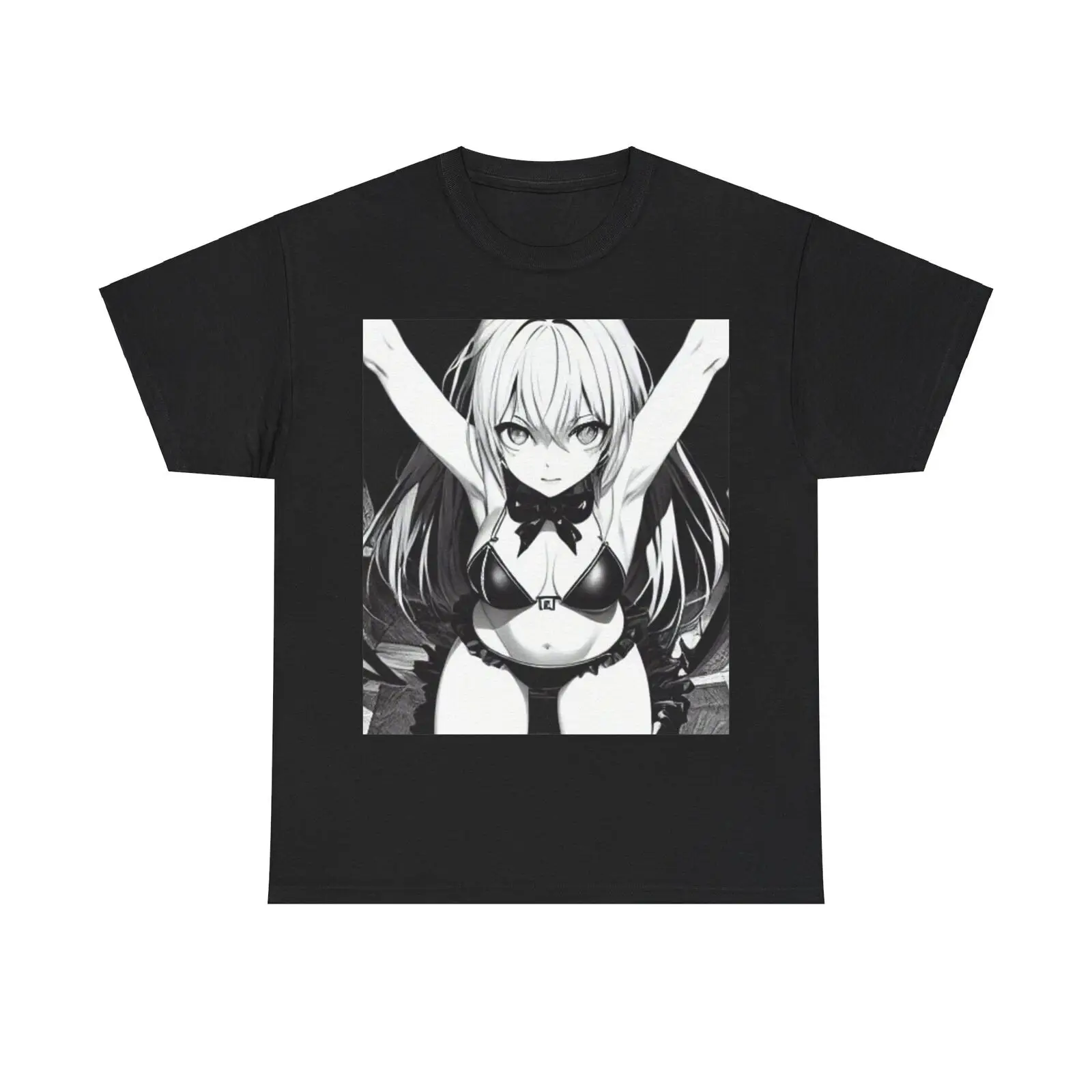 Hentai Goth Anime Girl Roleplay Shirt Unisex Heavy Cotton Tee