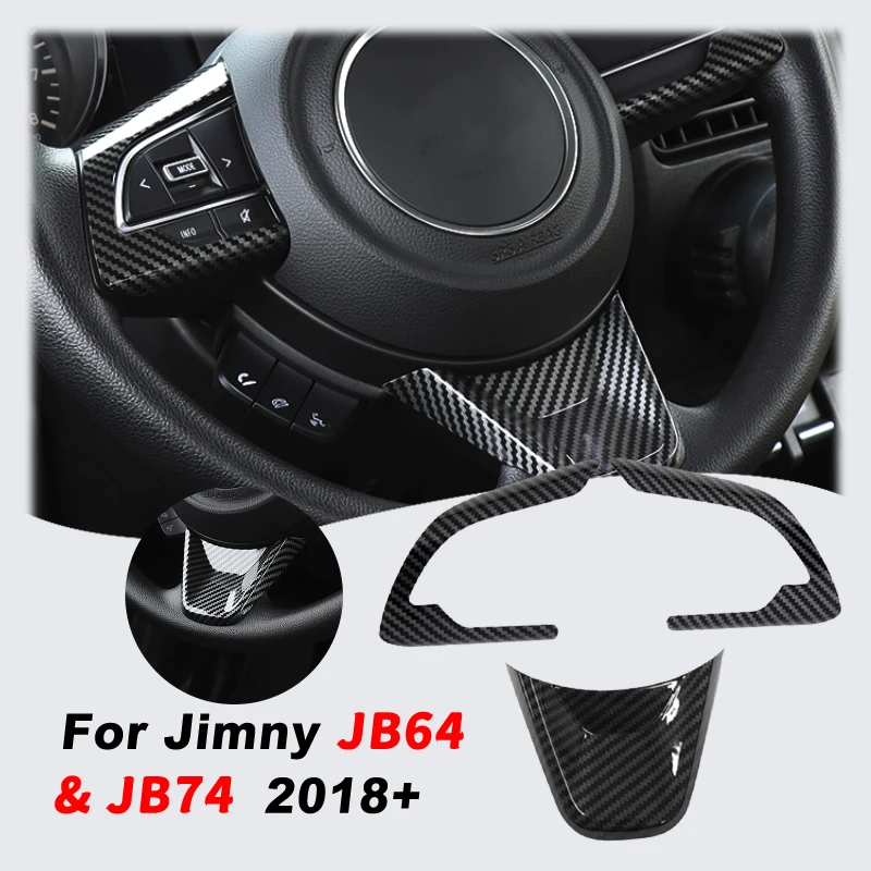

Jimny ABS Steering Wheel Decoration Pannel Cover Trim Stickers For Suzuki Jimny 2019 2020 2021 2022 2023 2024 3-doors 5 Door