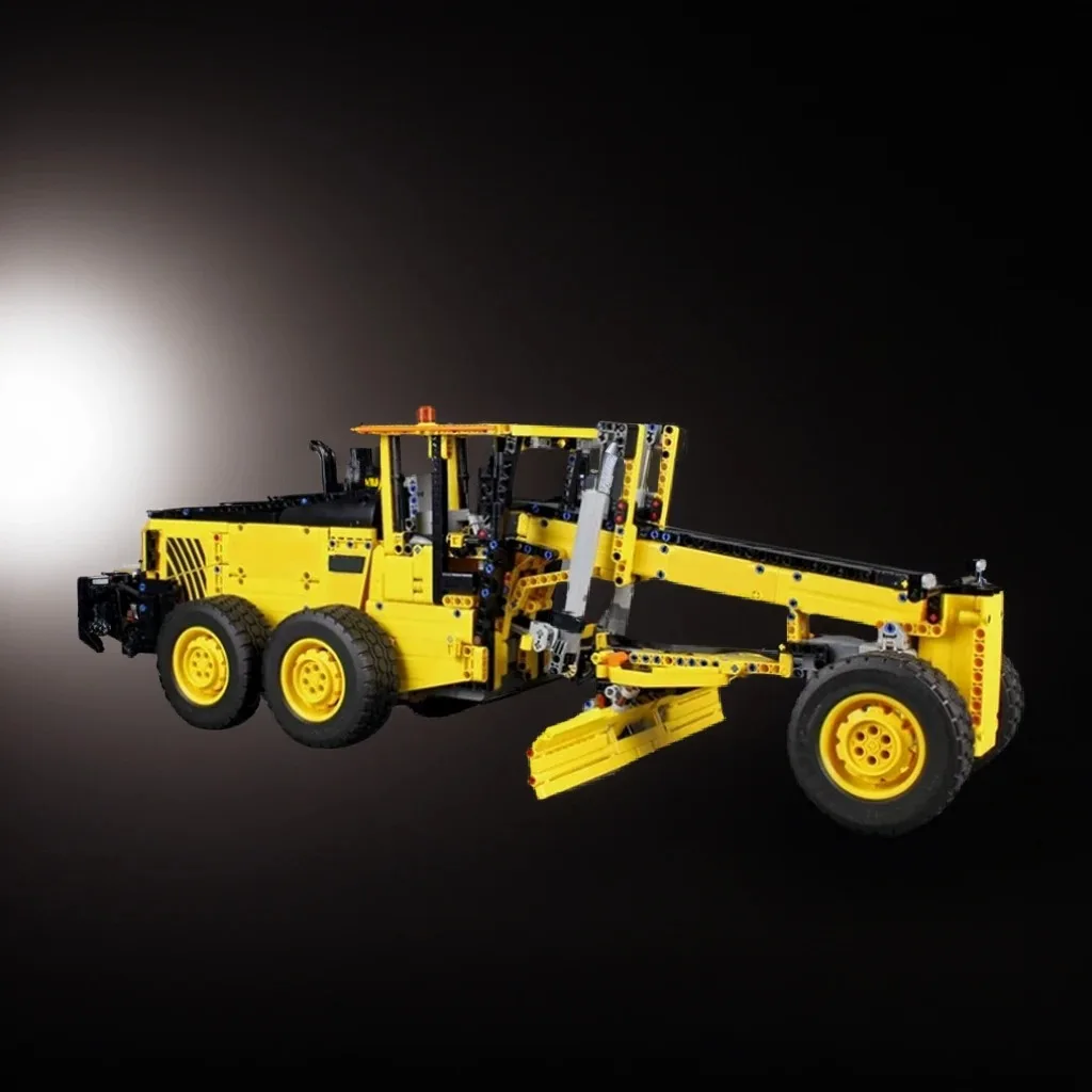 1914pcs MOC 42114 Modified Volvoes G990 Grader Engineering Machinery Simulation Model DIY Building Blocks Gift