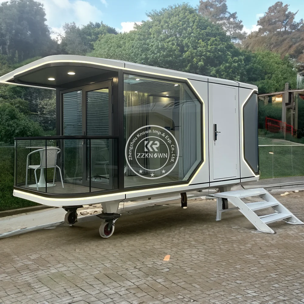 Prefabricated Mobile Capsule House Luxury Modular Building Space Capsule For Hotel Prefab Compact Cabin