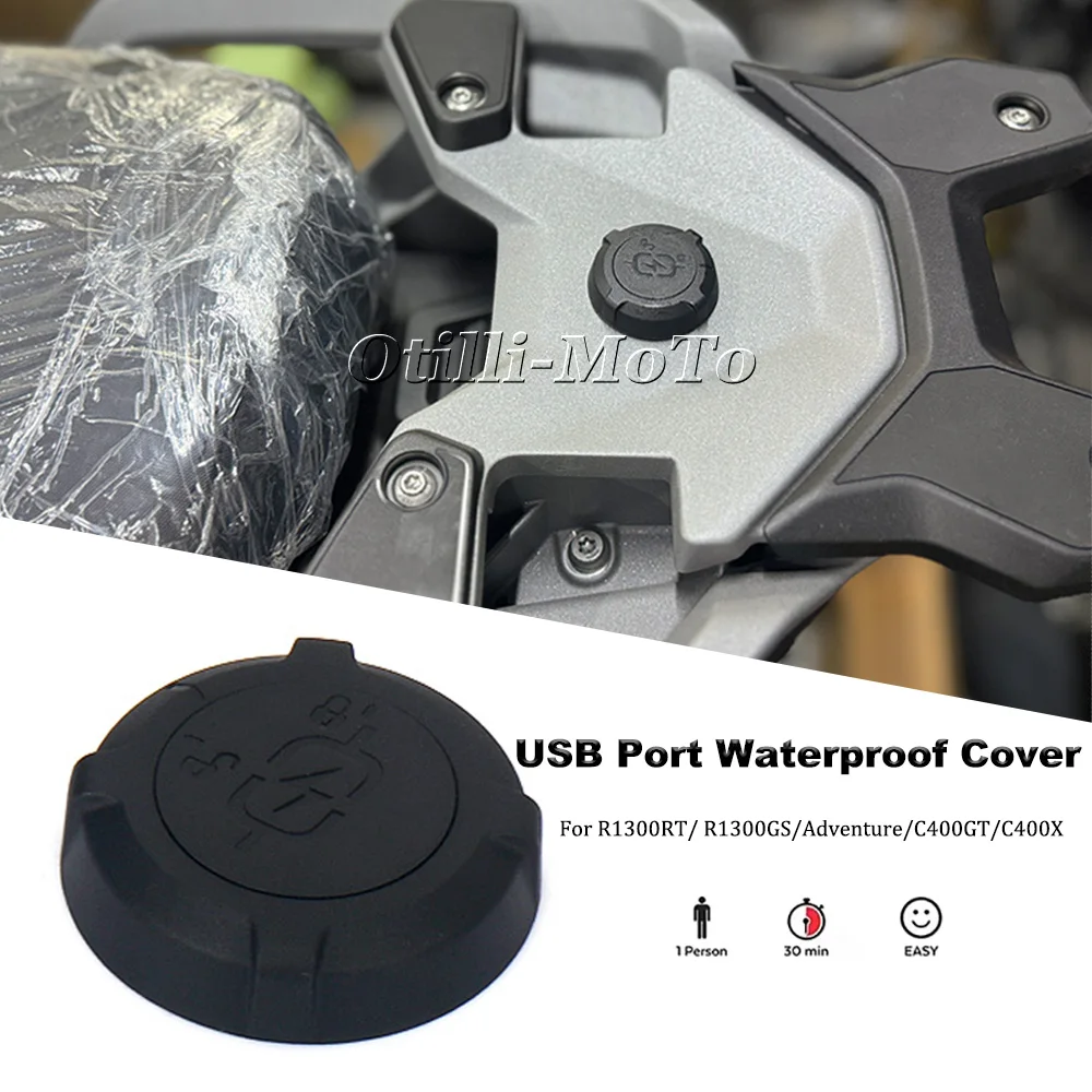Motorcycle New Dustproof USB Waterproof Charging Cover For BMW R1300RT R1300GS R1300GS Adventure R 1300GSA C400GT C400X