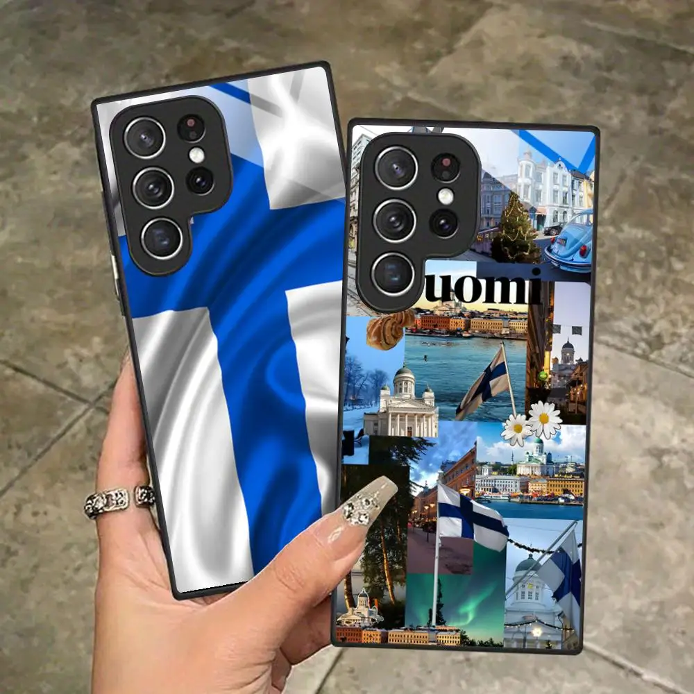 

Finland Flag Phone Case for Samsung Galaxy S26 S25 S24 S23 S22 S21 S20 Note20 Plus FE Ultra Glass Protective Cover