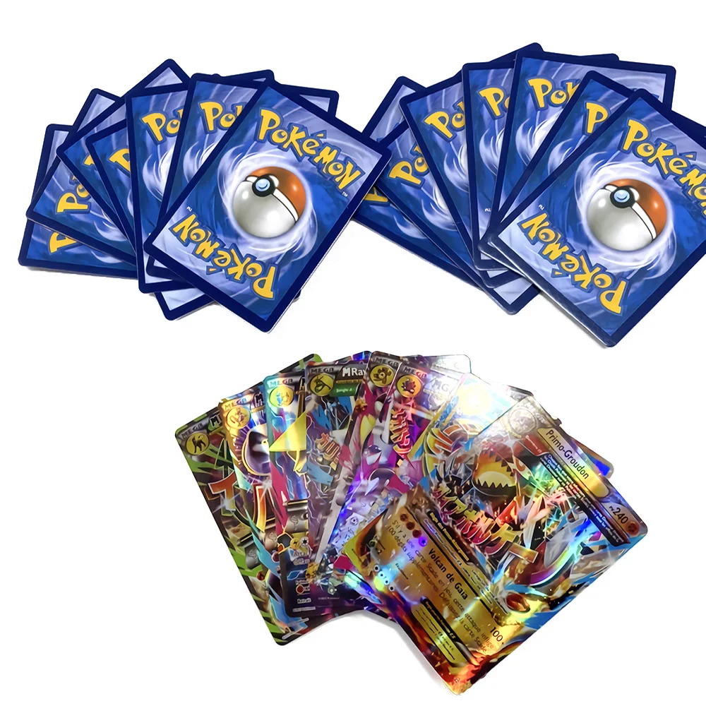 10/20/30pcs Pokemon Battle Game Collection Cards French Version GX EX MEGA VMAX Cartoon Anime Figures Card Toys for Boys Gifts