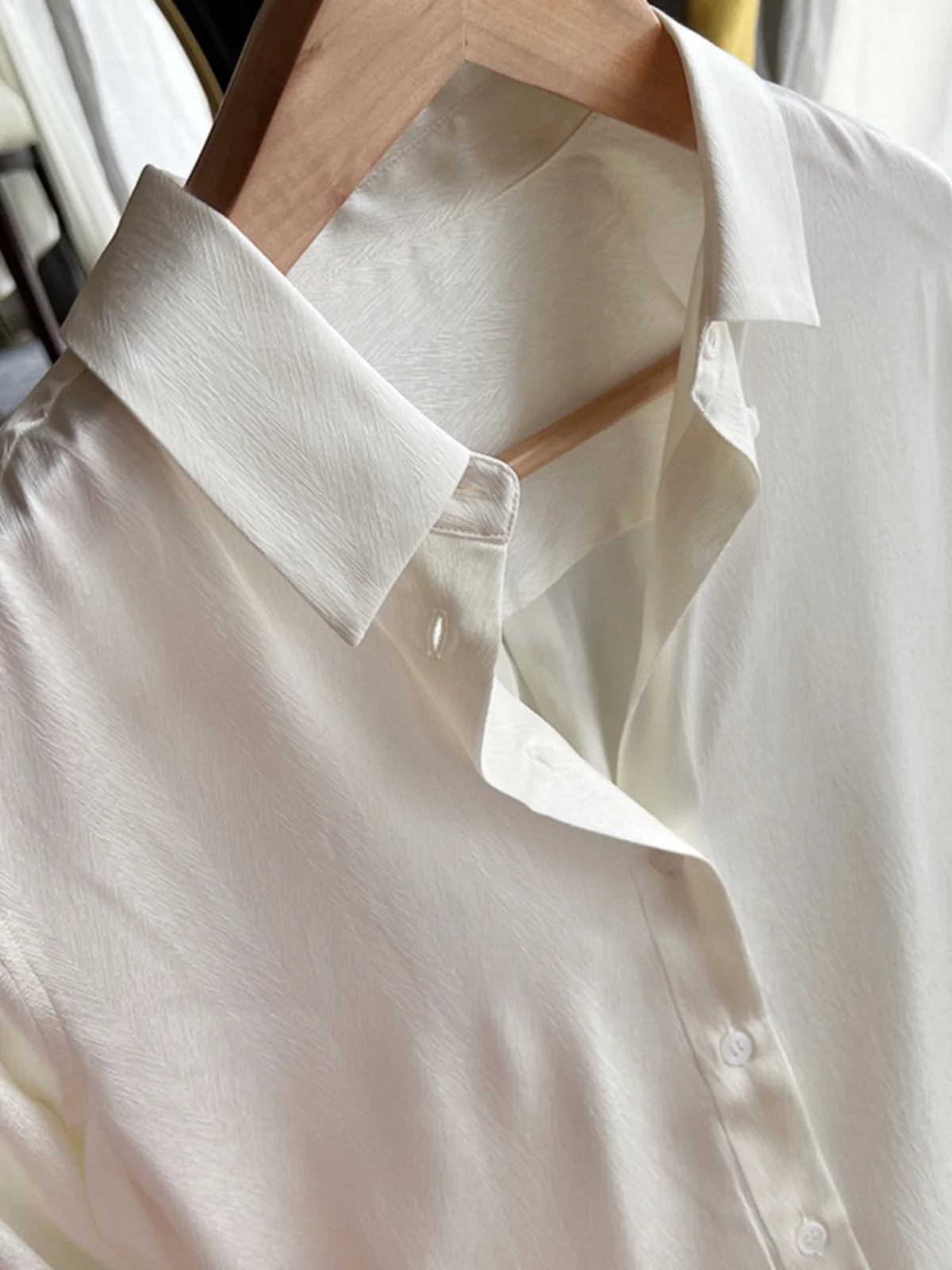 المرأة طويلة Sve irt الأزهار التطريز رقيقة نمط تصميم ربيع الخريف الكورية Sle فضفاضة تناسب طوق لون نقي #3