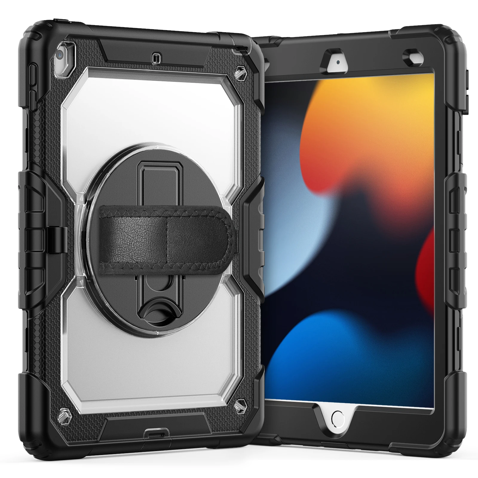 

Чехол-подставка для iPad 9-го поколения 2021 10,2, чехол для планшета IPad 10,2, 7-й 8-й чехол, совместимый с плечевым ремнем