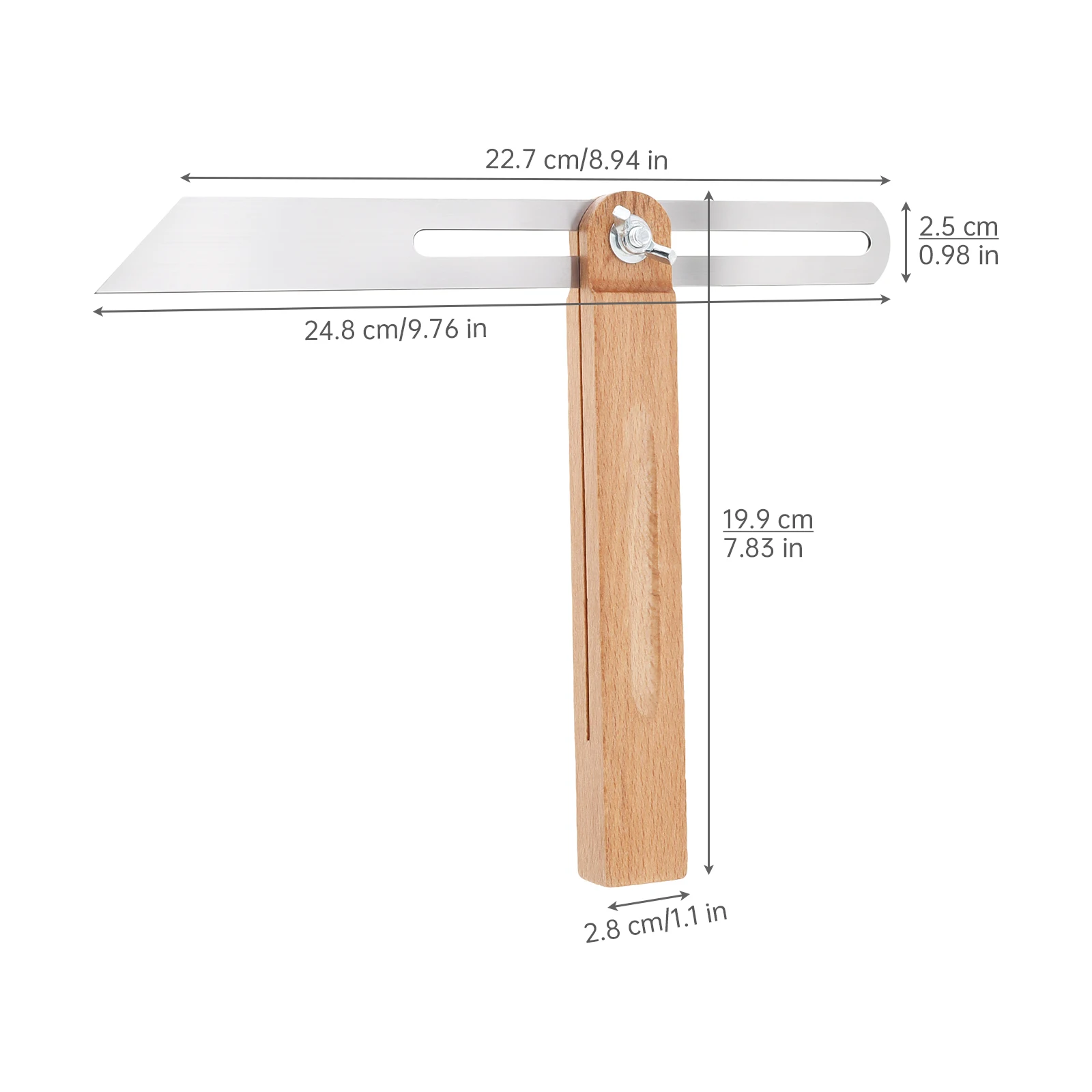 360 Degree Angle Ruler Marking Gauge Protractor Multi Sliding T Bevel Angle Finder for Carpenter Measuring Tool Wood Handle view 6