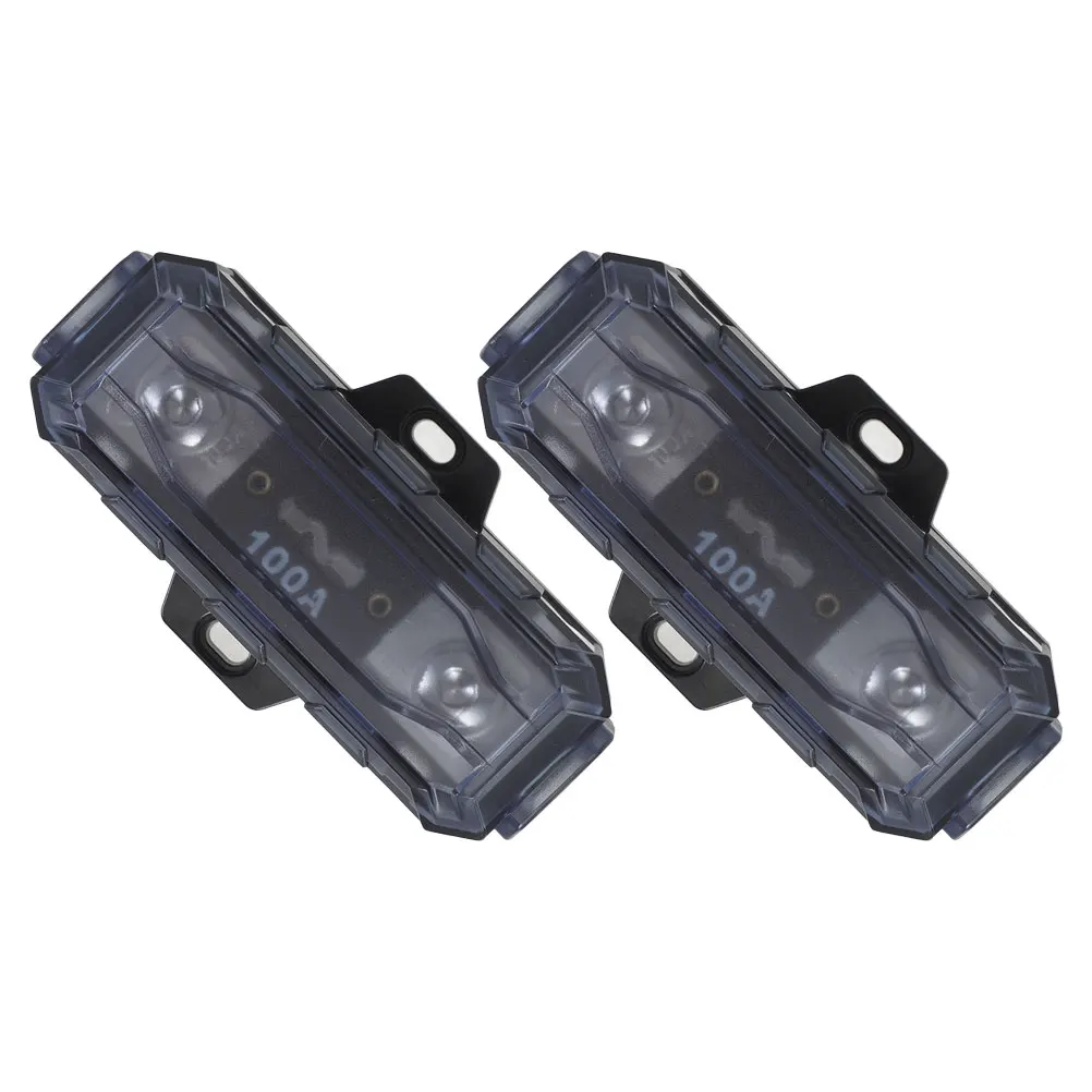 

2pcs Car Fuse Holder 200a Distribution Block ANL Fuse Panel Zinc Alloy Reliable Safety Enhanced Terminal Distribution
