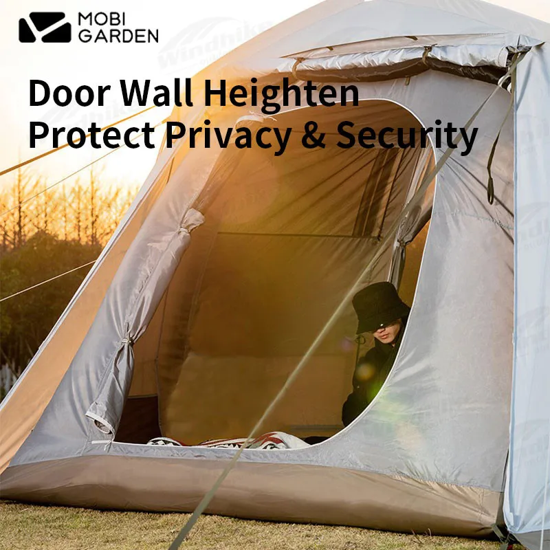 MOBI GARDEN 8-Person Trapezoidal Tunnel Tent 2 Bedroom