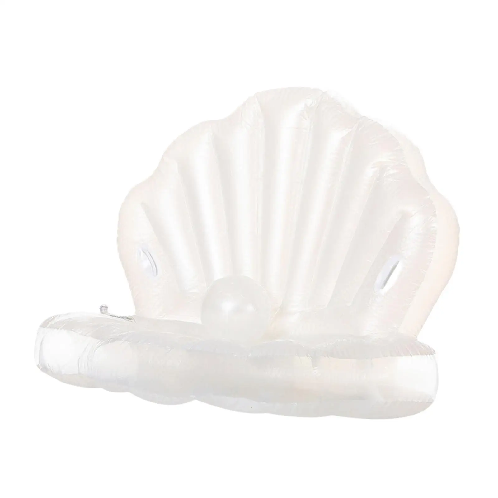 Inflatable Seashell Water Chair with Buoyancy Support for Pool Party Summer Vacation Swimming Float Raft Lounger