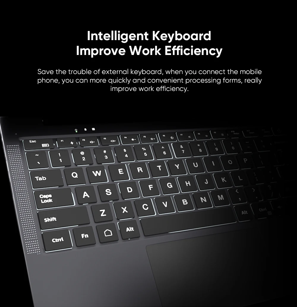 Dopesplay 14.1 inch Portable Lapdock Monitors with Keyboard For Samsung Steam DeX HDR 1200P IPS Laptop External Screen Extender