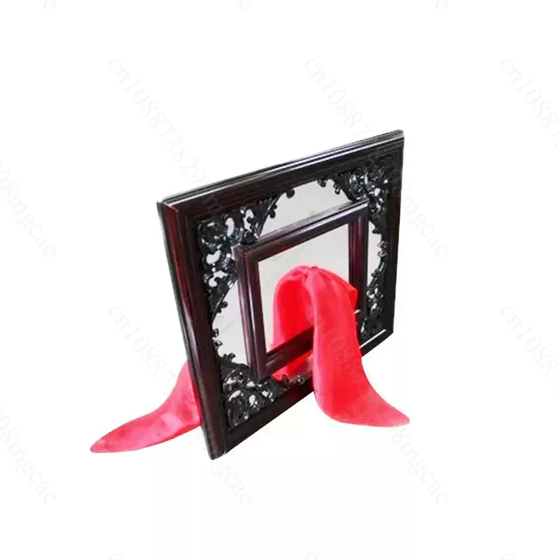 Silk Scarf Through Mirror Magic Tricks Mirror Magic Props Illusion Professional Magician Accessories