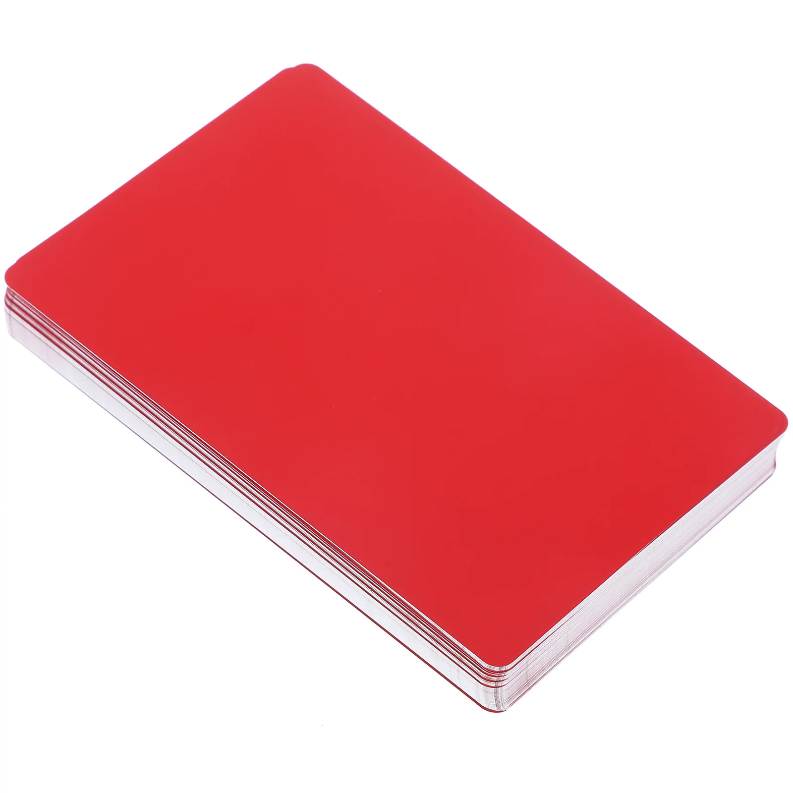 

100Pcs Metal Business Cards Blank Aluminum DIY Engraving Name Card Smooth Flat Metal Card Engraving Blanks Products