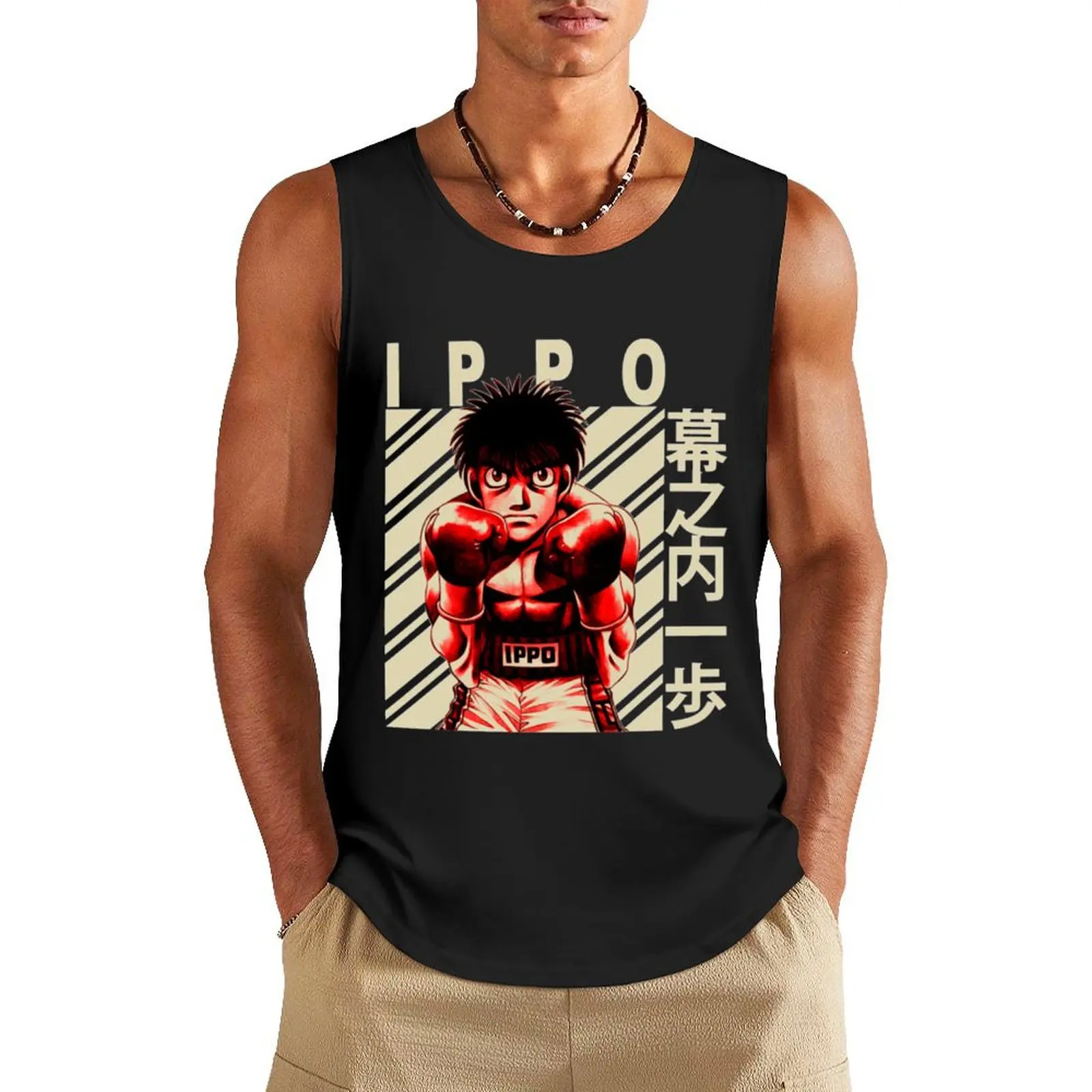 Hajime No Ippo Makunouchi Ippo Tank Top new in tops & t-shirt sleeveless shirt man gym