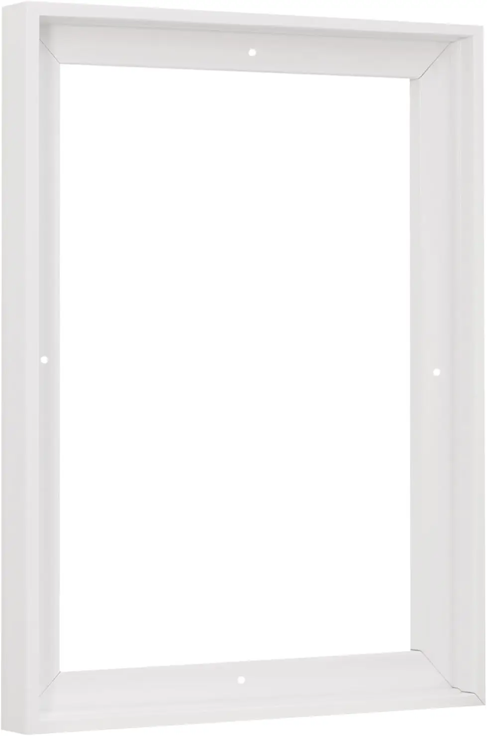 Floater Frame for Canvas 11x14 White, 0.75in Deep with Hanging Hardware, Portrait Wall Art Display