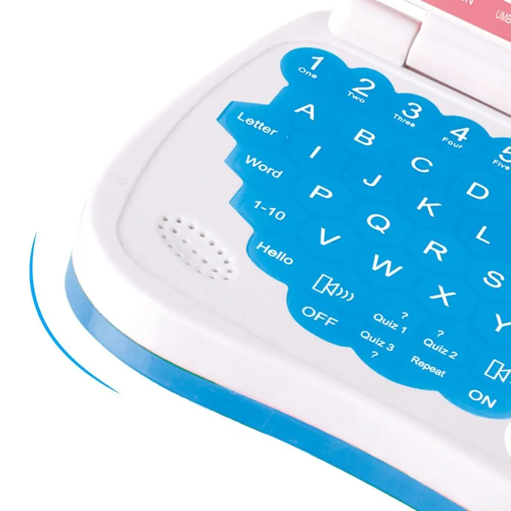 Máquina de aprendizaje electrónico, aprendizaje educativo de idiomas en inglés, ordenador portátil para niños con ratón, Mini portátil de juguete para preescolar