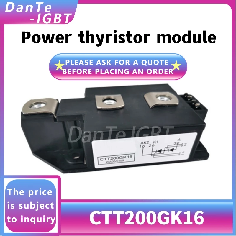 

Новый модуль тиристора постоянного тока CTT200GK16, регулятор напряжения постоянного тока, оригинальный спот