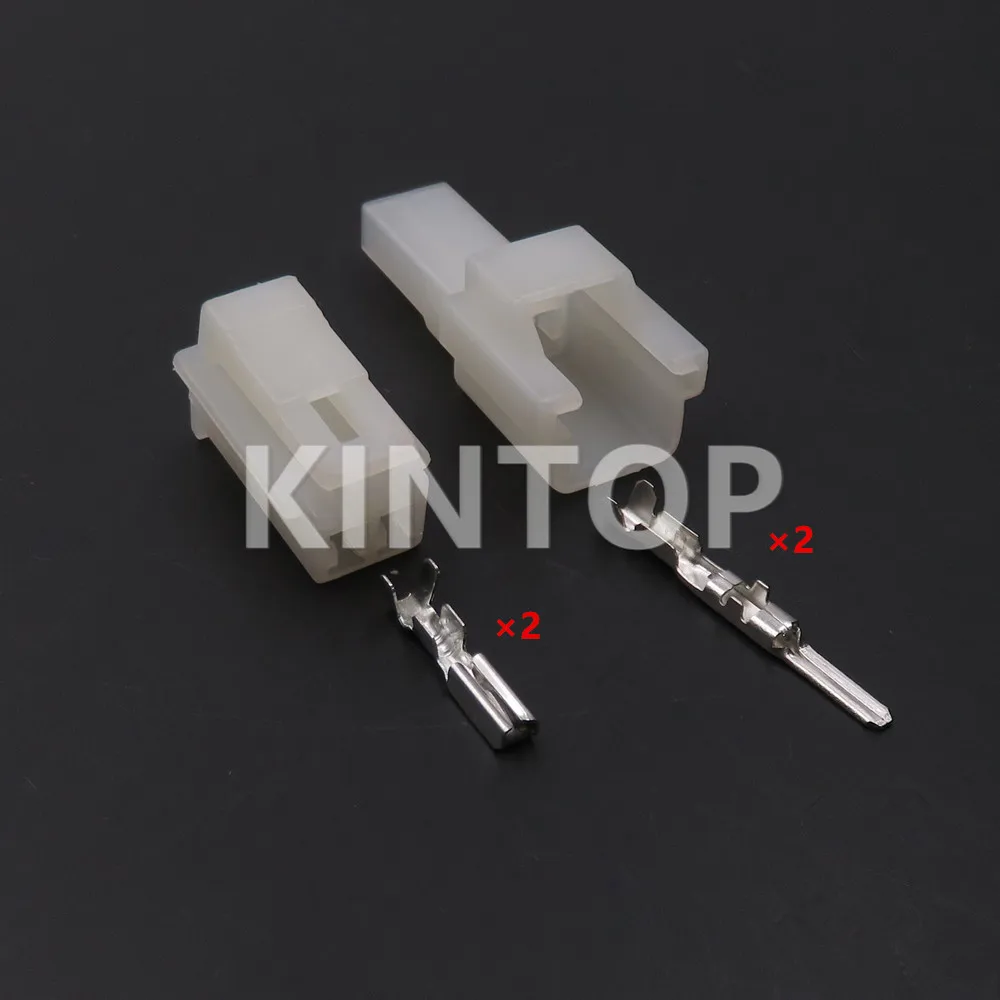 1 Set 2 Pins 6090-1001 Car Electric Cable Male Female Unsealed Socket AC Assembly 6090-1031 Auto Modification Connector Parts - Detail 1