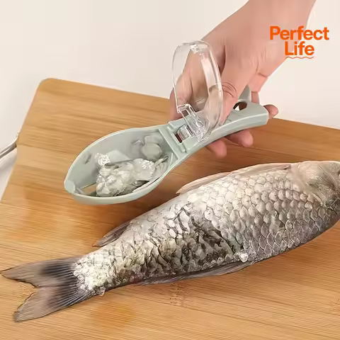 A Scale Removal Tool，Plastic Scales Scraper，Easy Cleaning Fish Skin Brush，Household Kitchen Scale Scraper