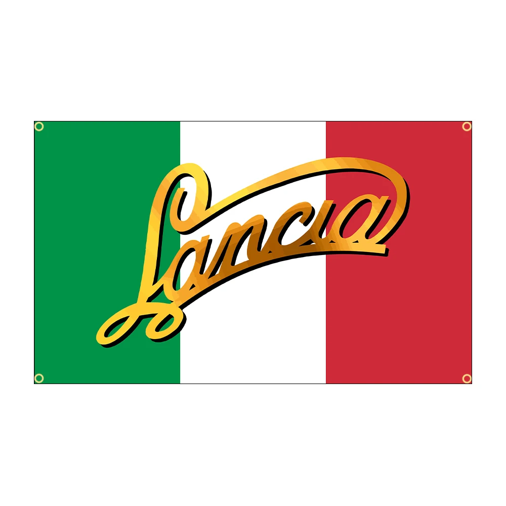 90x150CM 3x5Ft Lancias Sports Racing car Flag Polyester Printed Garage or Outdoor Decoration Tapestry