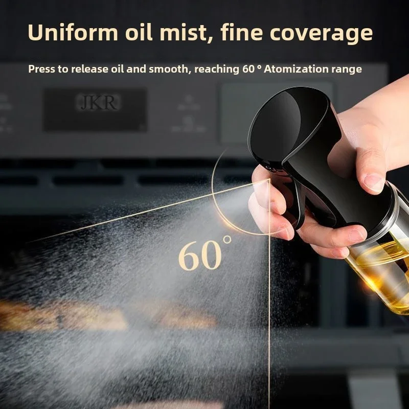 200ml Oil Spray Bottle Kitchen Baking Olive Oil Dispenser Camping BBQ Baking Salad Vinegar Soy Sauce Sprayer Container Seasoning