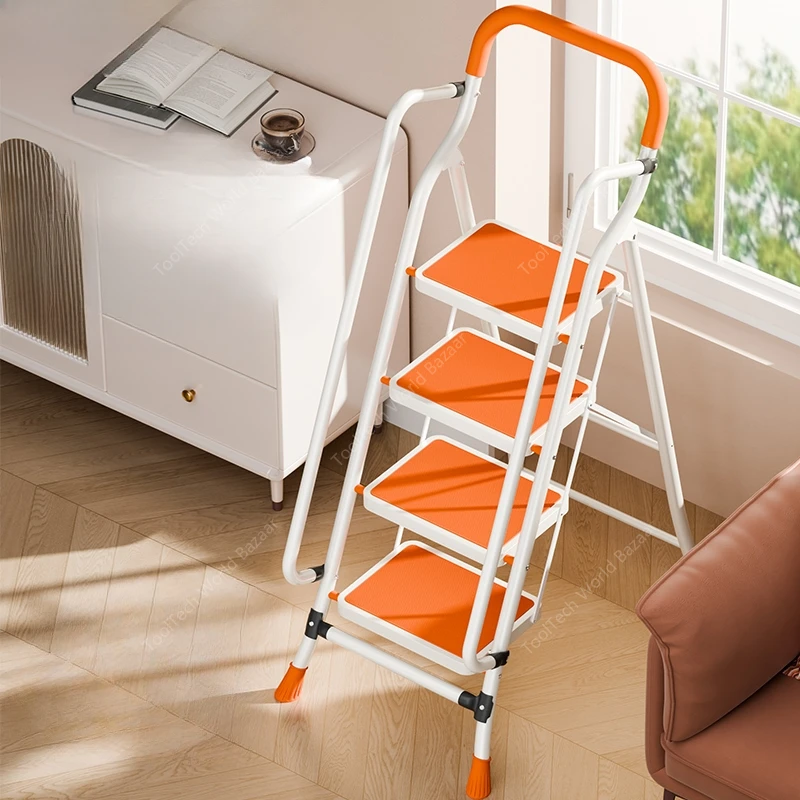 

Thickened multifunctional herringbone ladder Retractable portable climbing ladder